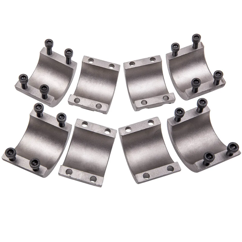 

4pcs Steel Tube Clamps Bolt On 1.75" 1 3/4" O.D. Tube Roll Cage Mounts Lightbar Tire Mount