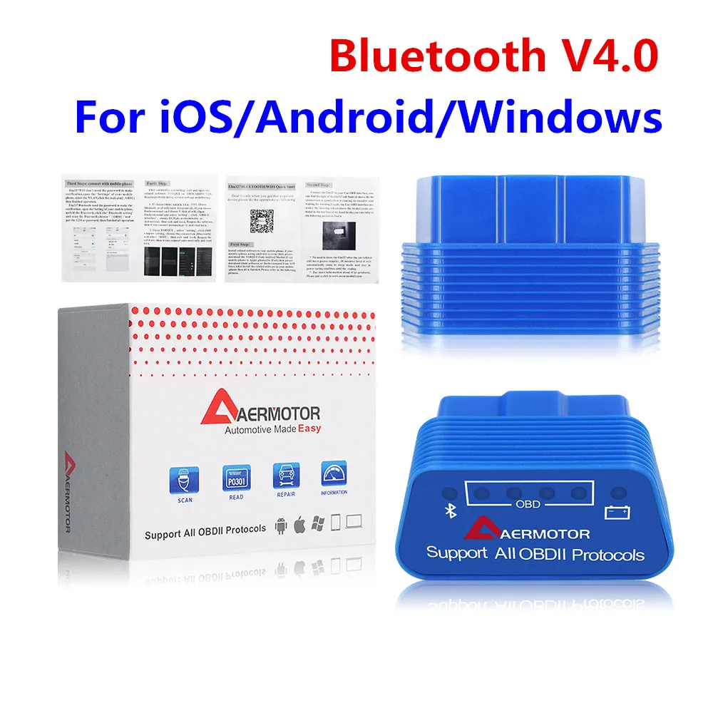 ELM327 BT4.0 Viecar 4,0 ELM327 V1.5 Bluetooth Viecar OBD2 диагностический сканер инструмент ELM 327 Viecar 4,0 V1.5 OBDII сканер Код считыватель - Цвет: ELM327 BT4.0