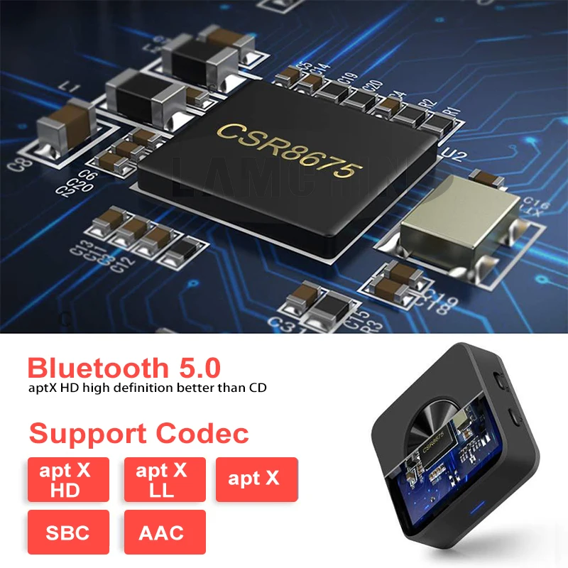 2 в 1 Bluetooth передатчик приемник беспроводной аудио адаптер Bluetooth V5.0 Аудио ТВ оптический Волоконно-оптический адаптер