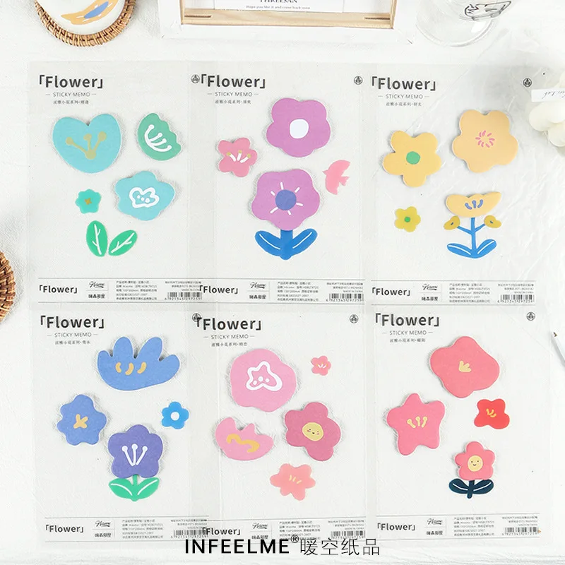 30 шт./компл. Kawaii Flower наклейка для планировщика милые бумаги заметок на клейкой