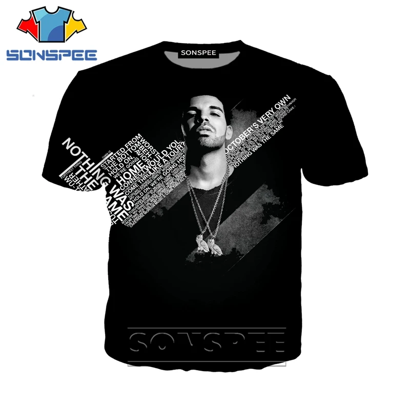 Аниме 3d печать футболка мужская хип-хоп Drake Женская модная футболка сексуальные Детские футболки с забавным принтом Забавные Рубашки homme футболка A245