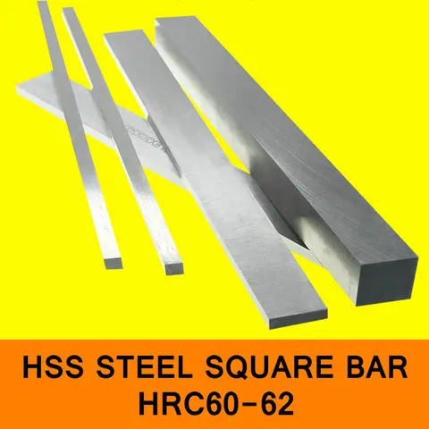 HSS стальная пластина HRC60 для HRC62, токарный инструмент для стального листа, Высокоскоростная сталь, прямоугольная сталь HSS, стальная панель, токарный инструмент, фрезерный станок с ЧПУ