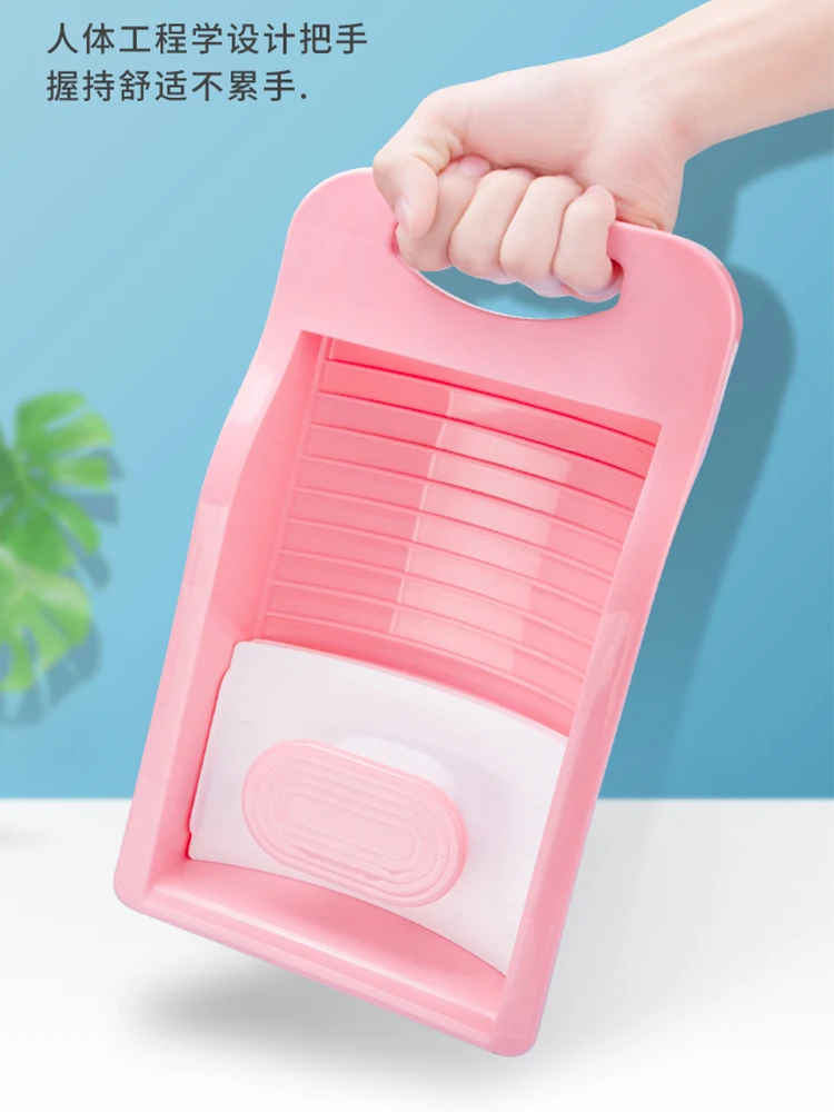 

Washboard no hand washing lazy washing clothes household washing basin plastic washing socks artifact folding washing machine