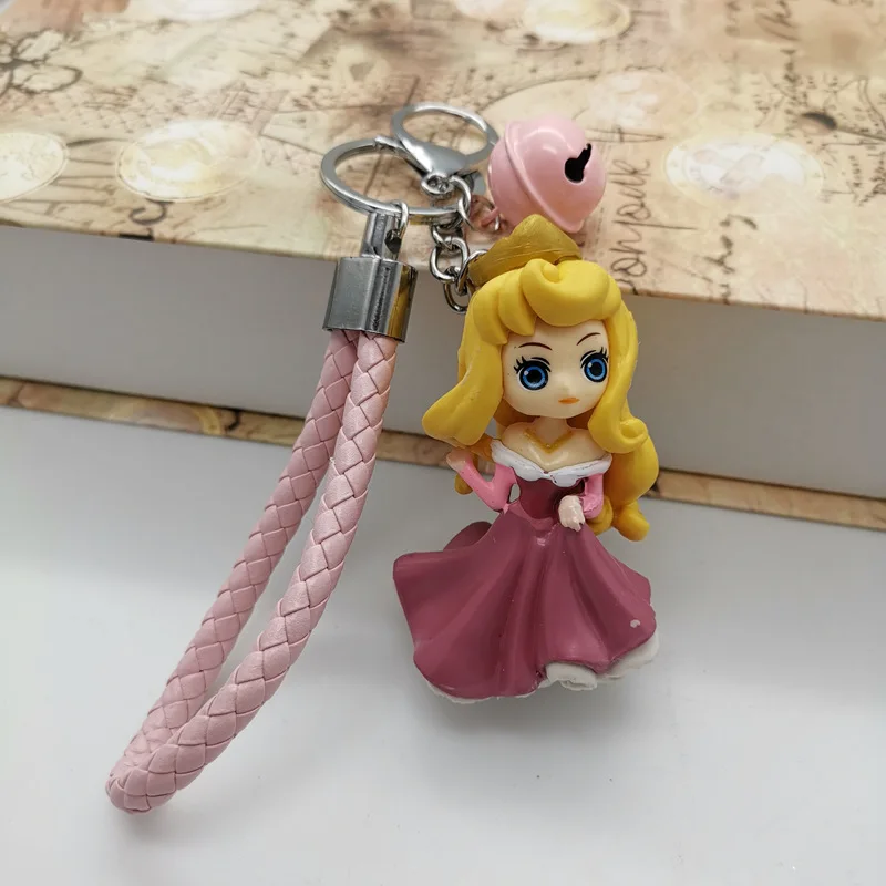 Брелок для ключей с мультяшным рисунком подвеска принцессы Софии Эльзы Анны