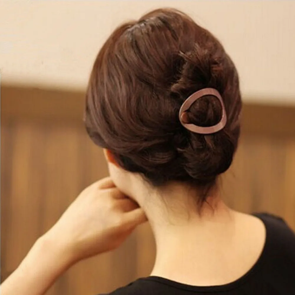 Корейские модные практичные заколки для волос Овальные Заколки простой Мягкий