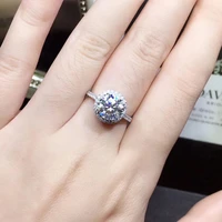 s925 sterling silver femme natural diamond ring for women anillos mujer anillos de bizuteria silver 925 jewelry anniversary ring