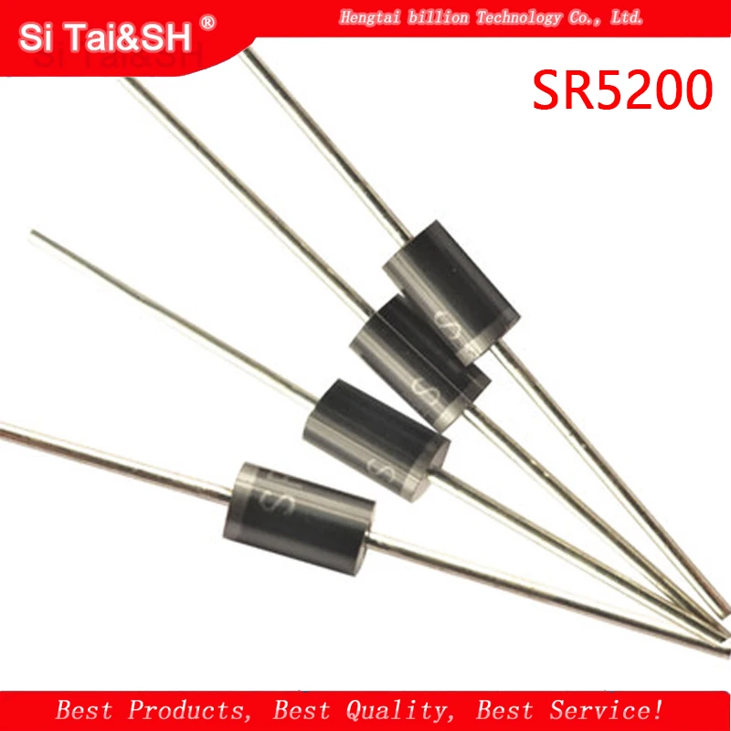 20 шт SR5200 Schottky барьер Выпрямитель Диод 5A 200V DO-201AD/DO-27 | Электронные компоненты и