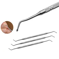 professional double head ingrown toe nail correction pedicure foot nail clean tool toe nail file foot nail care manicure tools