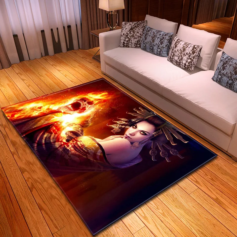 3D шлепанцы с принтом в виде черепов Узор коврики домой входом/проход/Коврики для