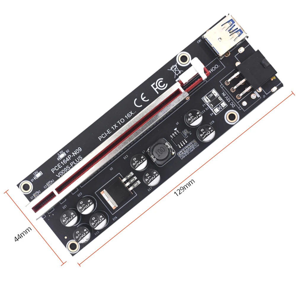 Новинка переходник 009s Plus PCIE для видеокарты Super PCI E X16 X8 X4 Express Переходник USB 3 0