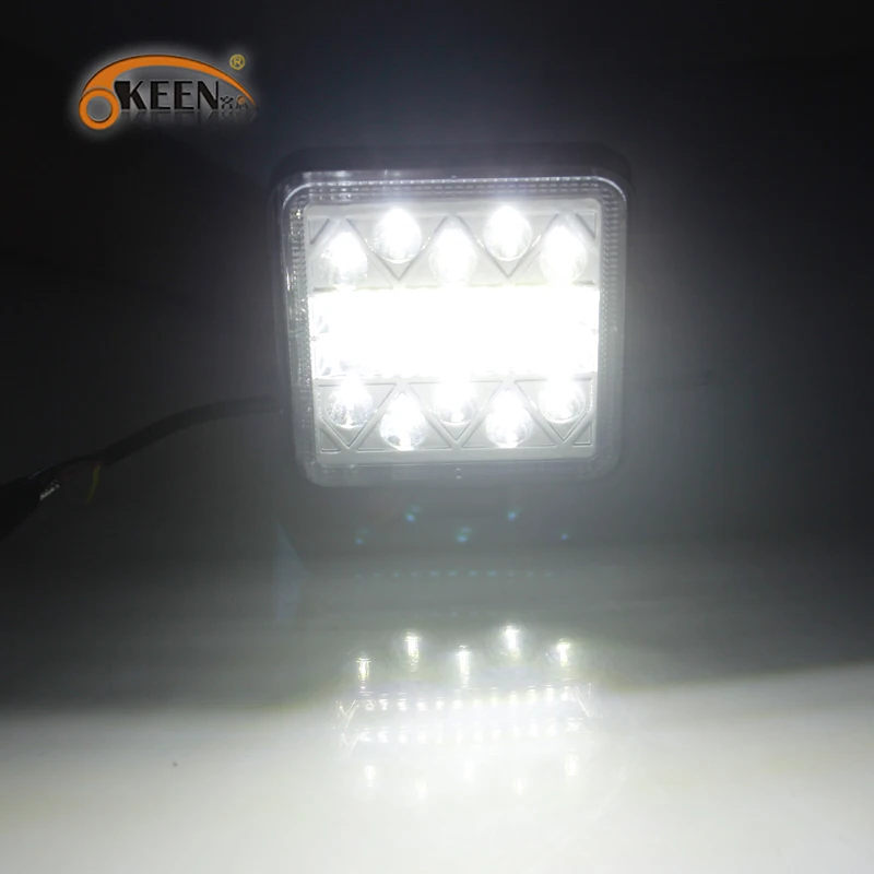 OKEEN 4 дюйма 102W светодиодный рабочий светильник s для тракторов стробоскопа 12V 24V Светодиодный светильник offroad светодиодные панели для 4x4 4DW Truckcar внедорожник светодиодный рабочий светильник
