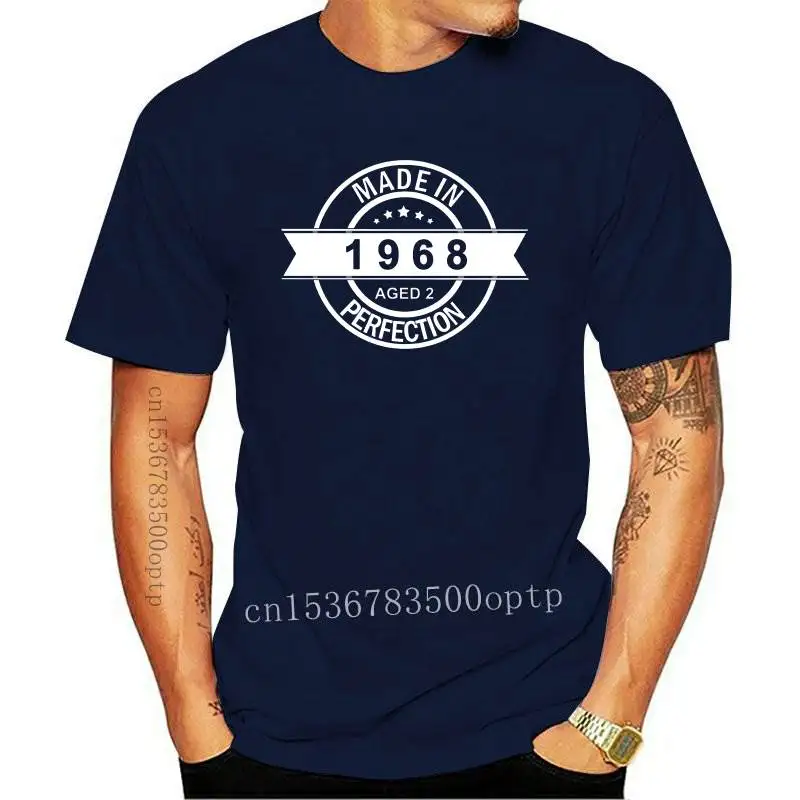 

New 50th BIRTHDAY T-Shirt Made 1968 wIth STAMP SEAL MARK Choice colours & size