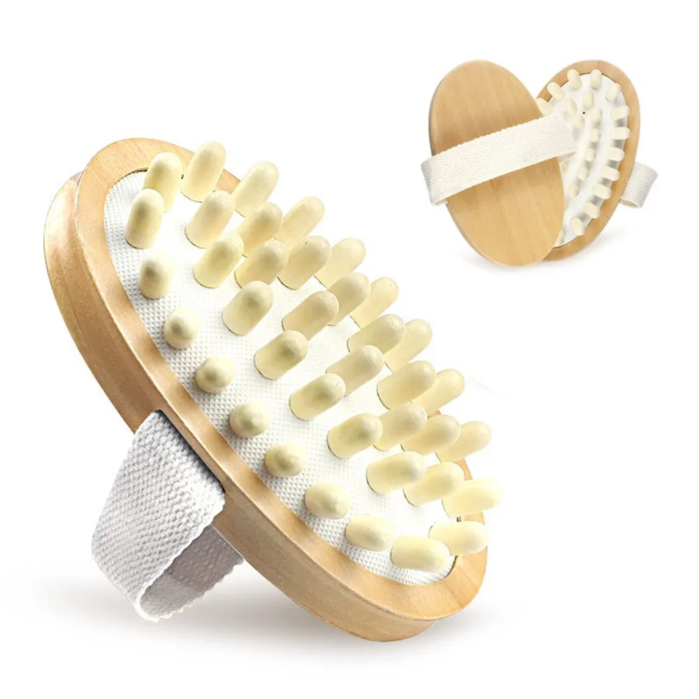

Natural Wood Massage brush Anti Cellulite Massager Body Slimming Circulation Brush Muscle Relax Palm Sauna Spa Bath Massage