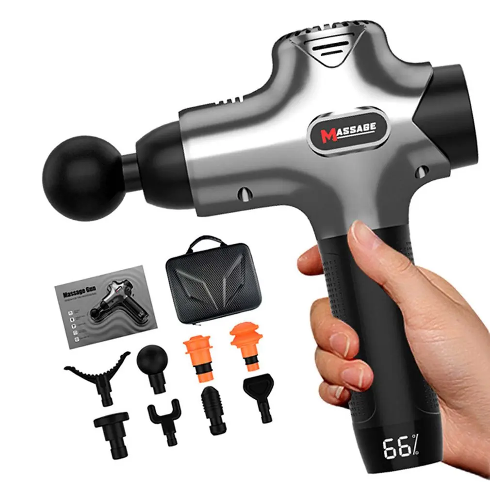 

Электрический мини-массажер для мышц, ручной массажный инструмент для тренировок и снятия боли в мышцах