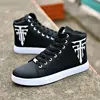 White Sneakers Man Vulcanized Sneakers Male Comfortable High Top Shoes Men 4