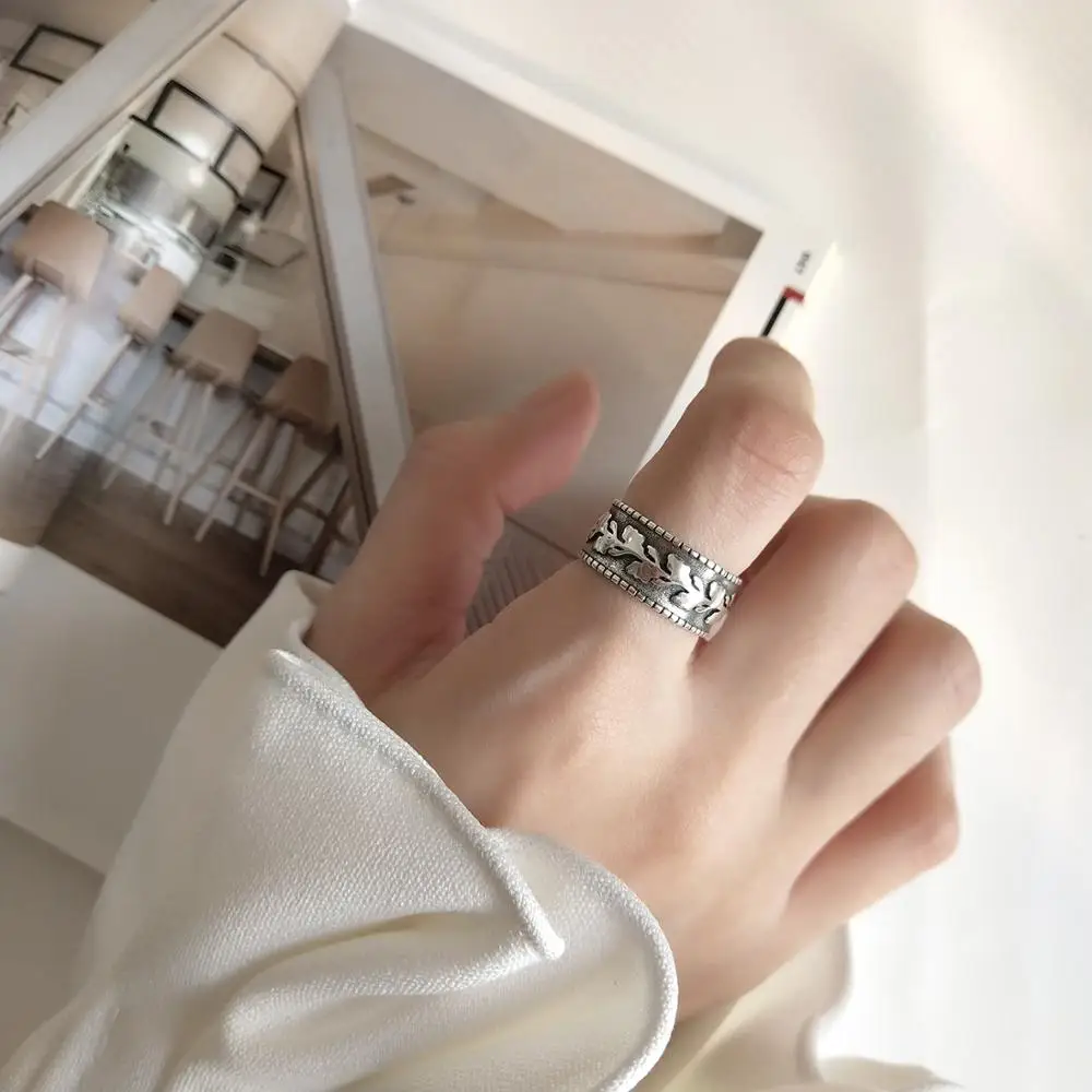 Модные женские кольца на палец с большими листьями для женщин свадебные