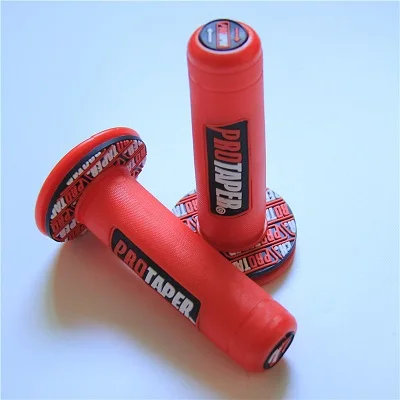 red 4 цвета ручка MX ручки Pro-конический зажим подходит для геля GP мотоцикл Грязь велосипед ямы резиновая обмотка руля для PRO конус - Цвет: red