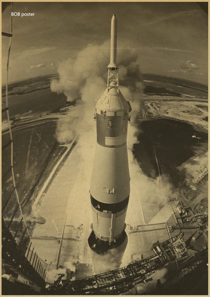 

The Apollo 11 moon landing vintage poster retro kraft paper home adornment movie posters