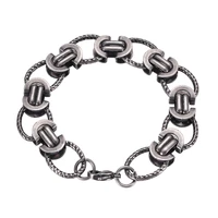 fashion stainless steel link chain bracelet men 16mm width vintage bangle punk male wrist jewelry birthday christmas gift gs0120