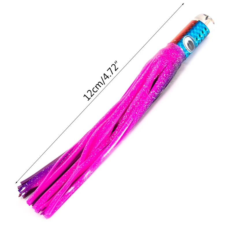 

12cm Deep-sea Fishing Lure Threat Copper Head Bait Squid Skirt Fish Accessory