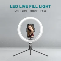 10inch photography led selfie ring light remote controller video light dimmable usb tripod stand for makeup youtube tik tok live