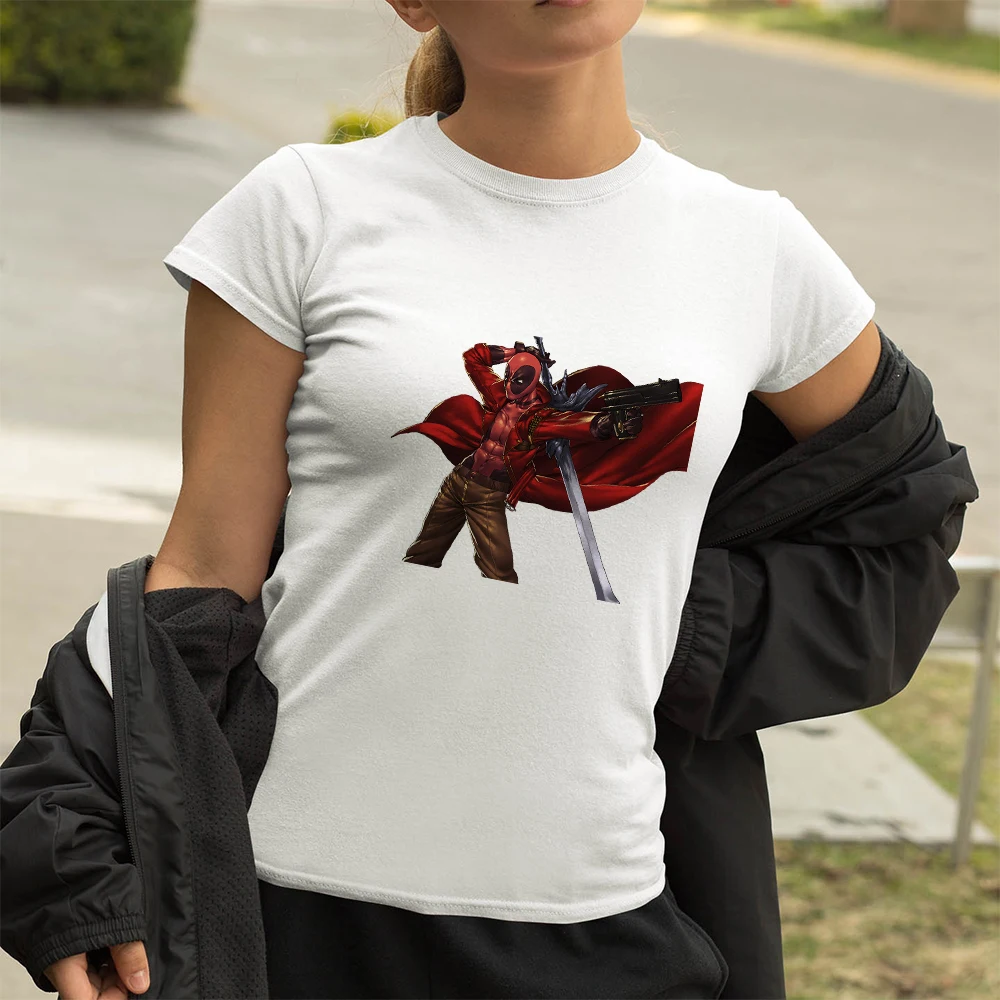 

Disney T-shirts Women Deadpool Girls Can Do Anything 2021 New Arrivals 90s Harajuku Ulzzang Fashion Spain Ropa Tumblr Mujer