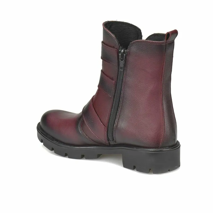 

Boots For Kids Girls Pink Step Duke-1 Claret Red Girls Boots