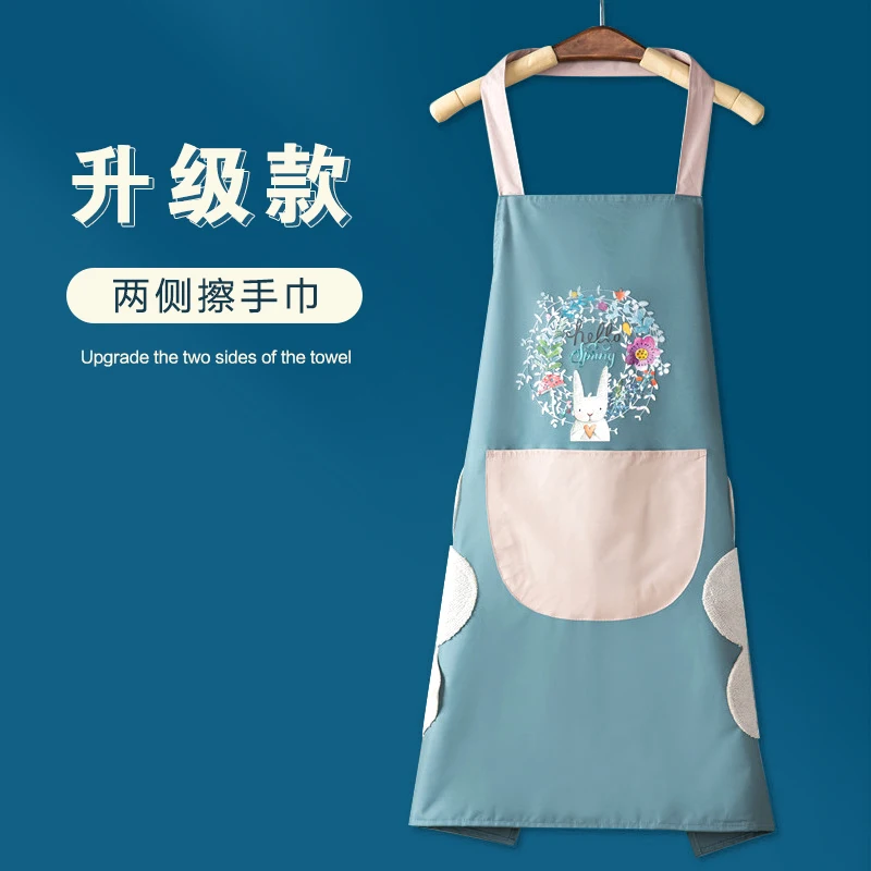 

Fashion Pure Cotton Kitchen Aprons for Women Tablier Cuisine Femme Water and Oil Proof Baking Accessories Princess Apron Dress