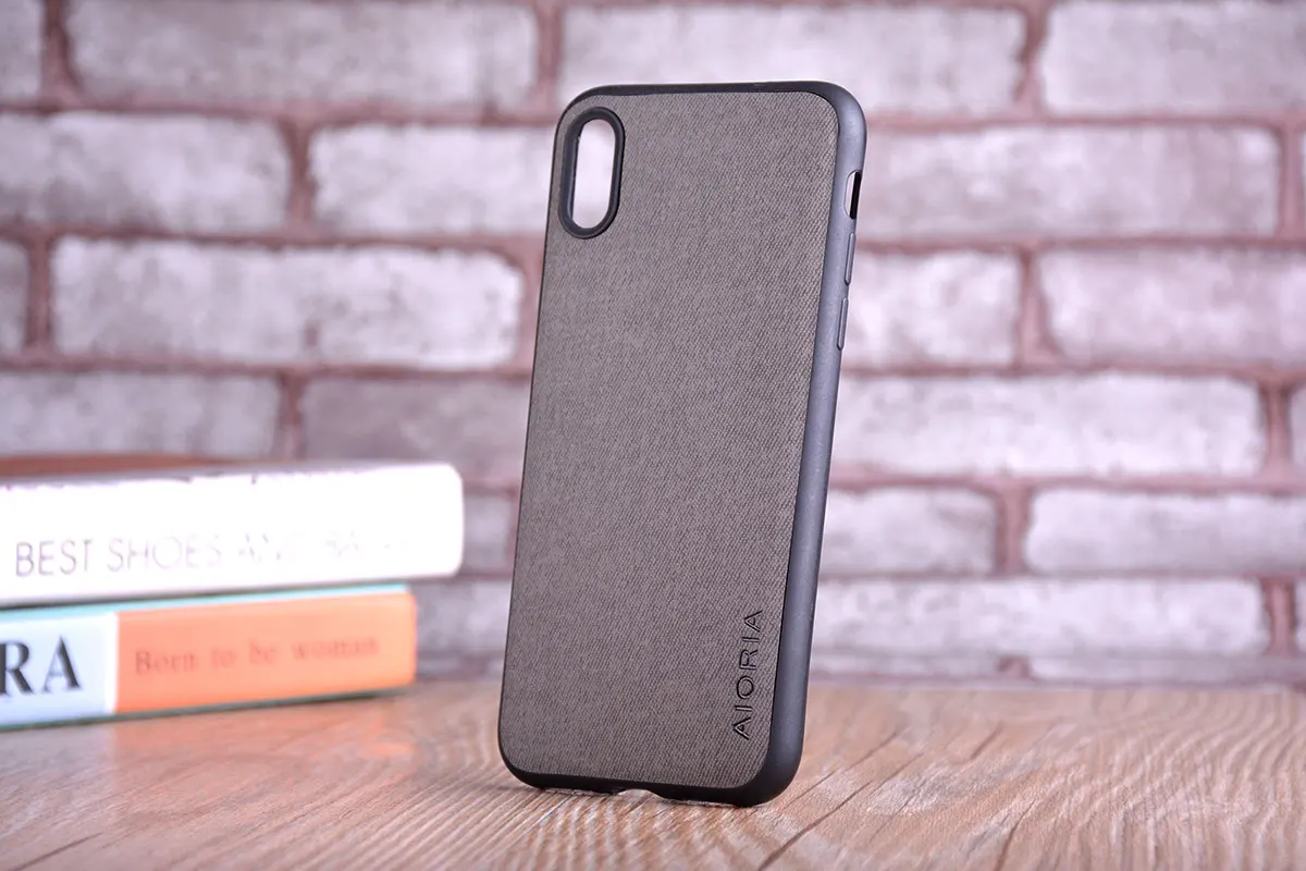 Чехол для iPhone X XR XS max, роскошный текстильный кожаный чехол из мягкого ТПУ, жесткий чехол для телефона для iPhone X XR XS, чехол funda capa
