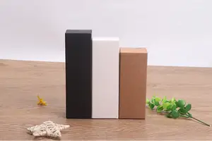 50pcs-10ml20ml30ml50ml100ml White Black Kraft Paper Box for Dropper Bottle Essential Oil Sprays sample valve tubes package