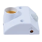 Светодиодный держатель лампы и обладает ИК-датчиком движения Сенсор лампа розетка переключатель для коридора Мощность энергосберегающие белые для Ванная комната E27 высокое качество Новинка; Лидер продаж