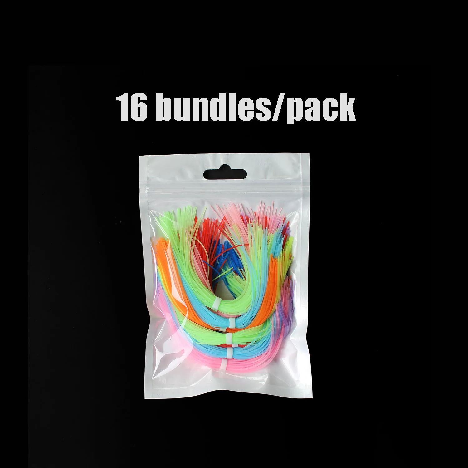 16 пряди светящиеся в темноте Силиконовые юбки 8 цветов | Спорт и развлечения