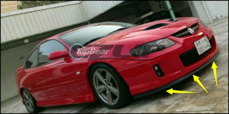 Дефлектор губ для бампера губы Holden Monaro/HSV передняя юбка спойлера ДЛЯ TopGear Friends