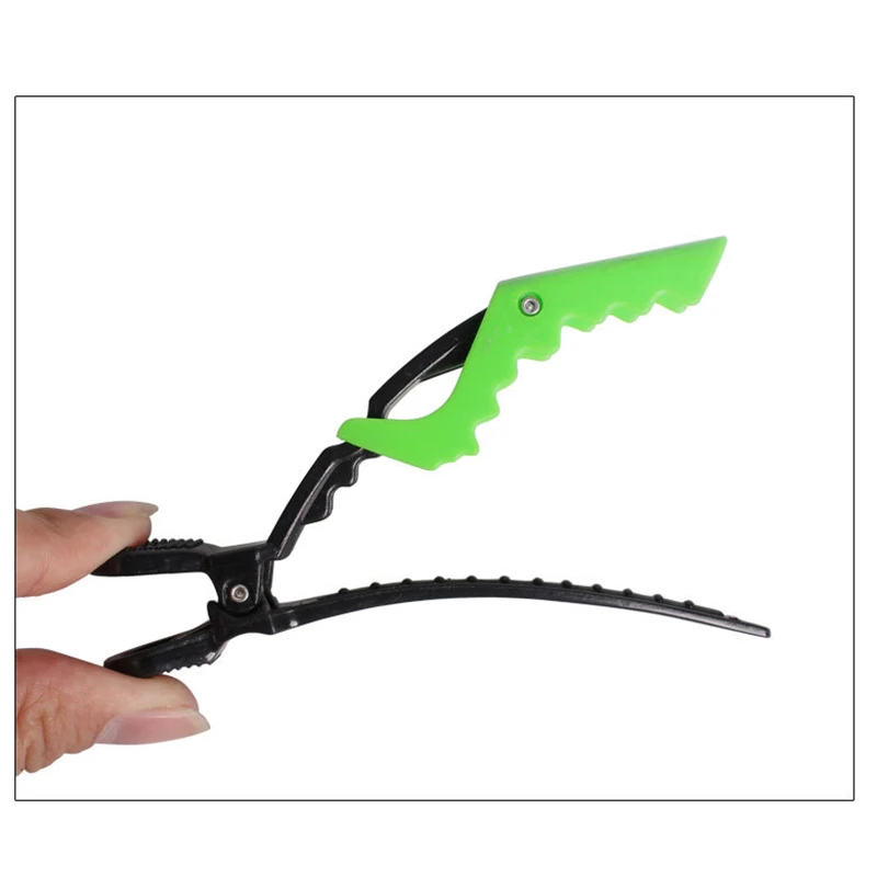 Новинка 6 шт./лот Профессиональный зажим для волос Аллигатор женщин пластиковые