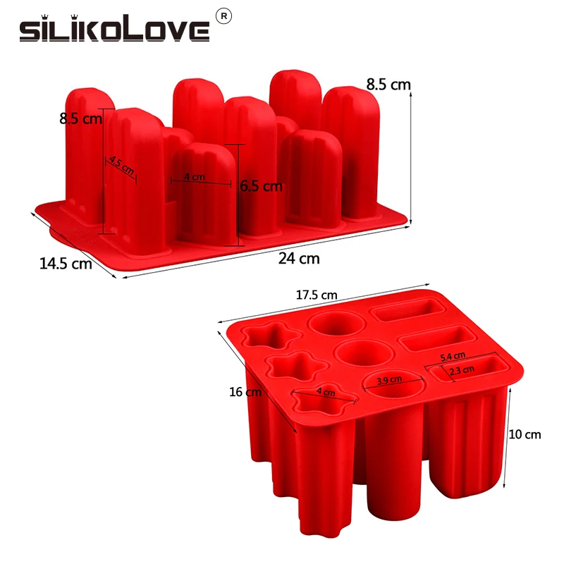 Силиконовые формы для мороженого SILIKOLOVE многоразовые силиконовые с морозильной