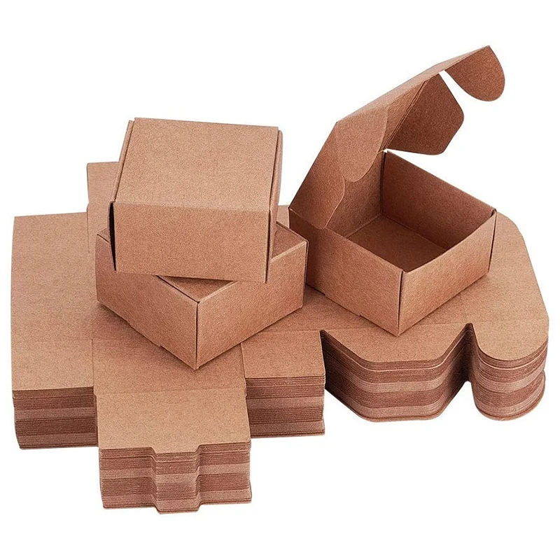 

Коробка из крафт-бумаги для подарочной упаковки, 60 шт.