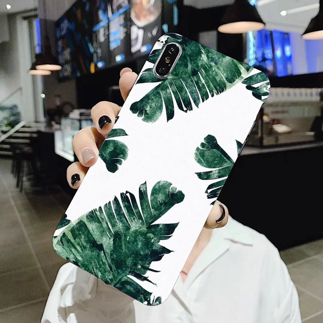 Palm Tree Leaves Amazing Silicone Phone Case For Huawei Honor Y5 2018 2019 8S 9X Pro 20 10 10i Lite | Мобильные телефоны и