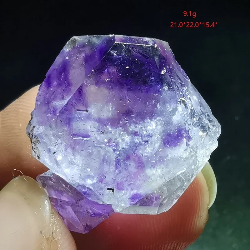 

4.1-17.9gNatural rare purple fluorite mineral specimen and stone decoration healing energy QUARTZ GEM