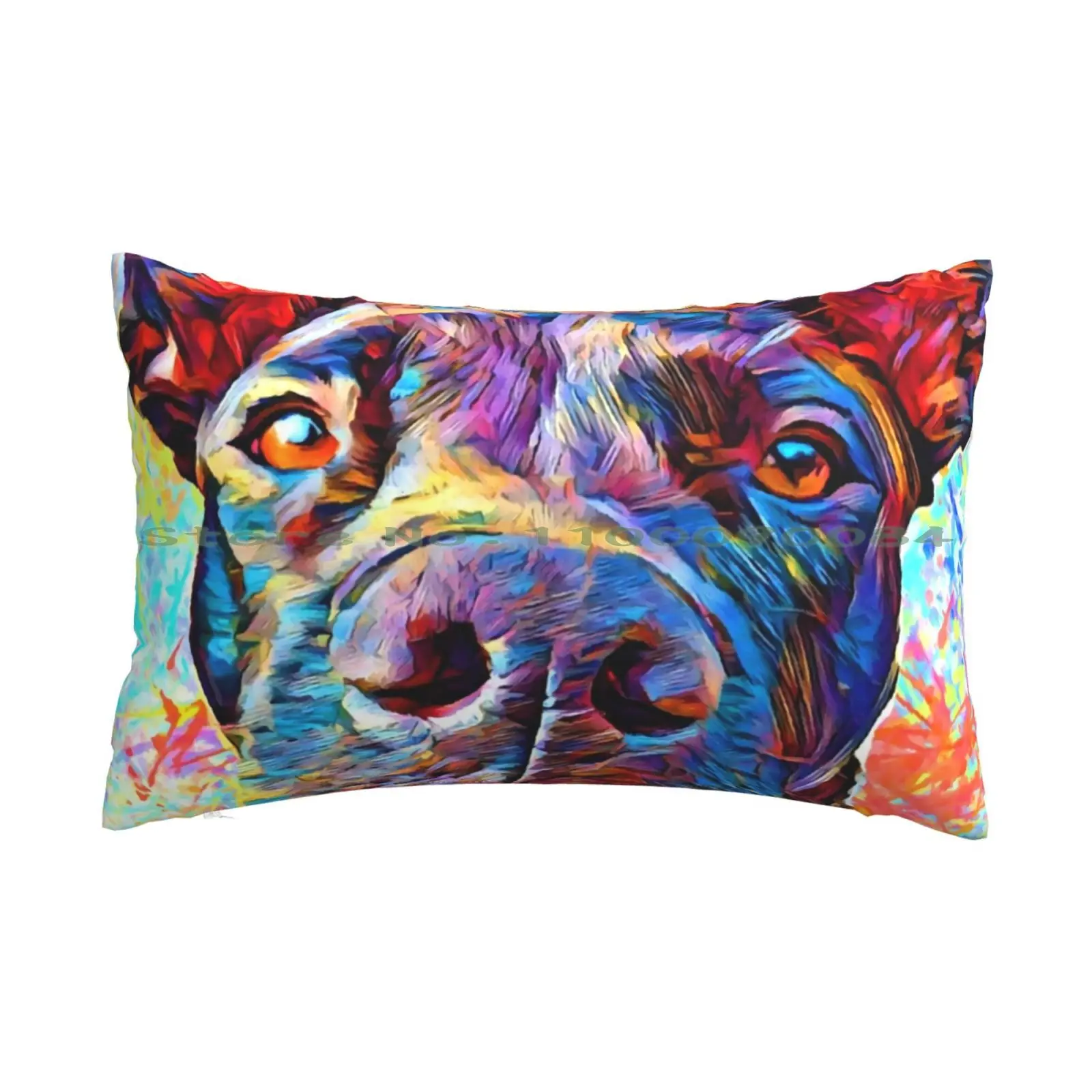 

Labrabull / Pitador Pillow Case 20x30 50*75 Sofa Bedroom Labrabull Pitador Colorful Labrador Pitbull Colourful Animal Dog