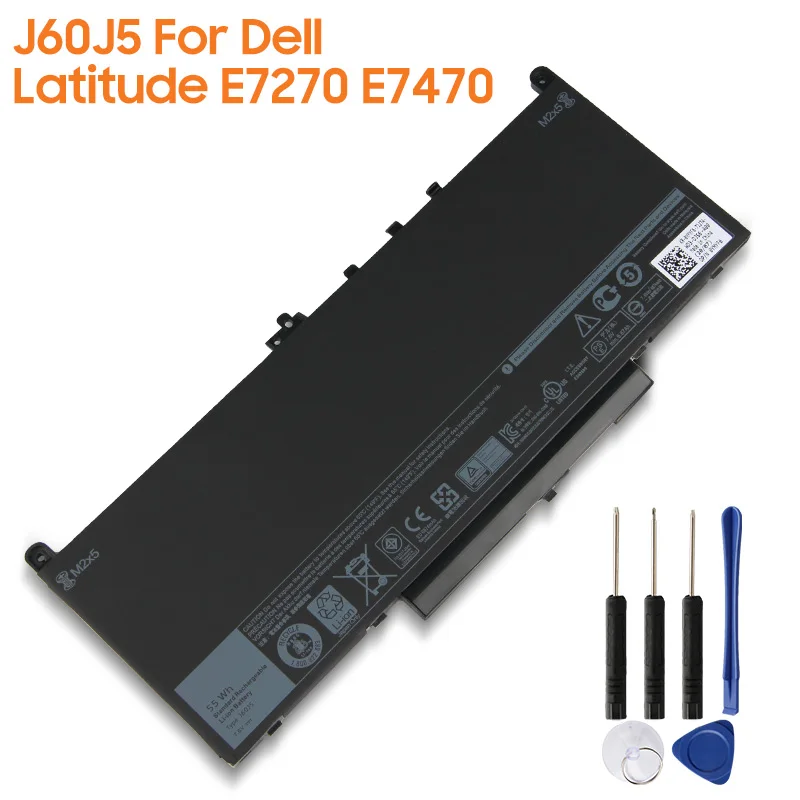 

yelping J60J5 Original Replacement Battery For Dell Latitude E7270 E7470 R1V85 MC34Y 451-BBSX 0MC34Y Genuine Battery 6874mAh