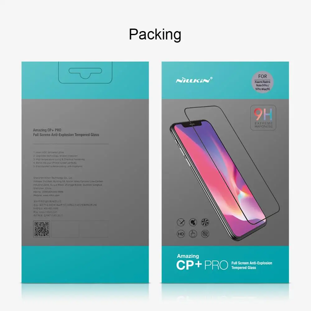 Закаленное стекло Nillkin для Xiaomi 9 Pro Max 8T 8 7 K30 Mi 9T SE Lite A3 защита экрана с полным