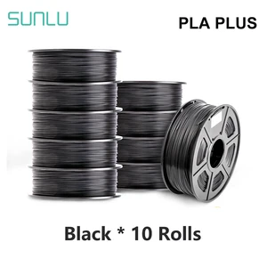 sunlu pla plus filament 10kg 3d printer filamen pla 10pcs 5pcs 1kg a roll 1 75mm 0 02mm filament extruder 3d pen free global shipping