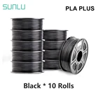 Нить PLA PLUS SUNLU 10 кг для 3D-принтера Filamen pla + 10 шт. 5 шт. 1 кг в рулоне 1,75 мм-+ 0,02 мм нить экструдер 3d-ручка