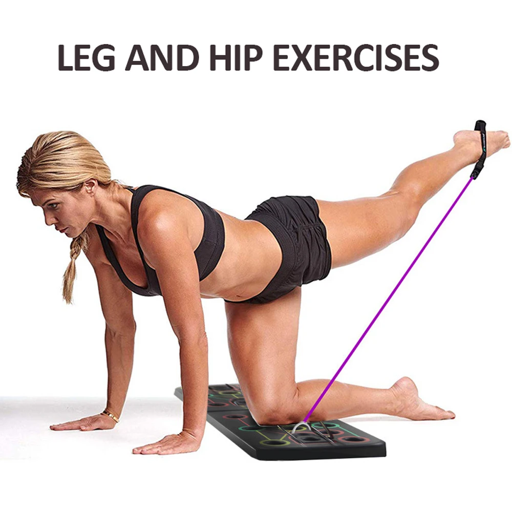 LIXADA 9 in 1 Push Up Rack Training Board abdominal Muscle Trainer Sports Home Fitness Equipment body Building Workout Exercise | Спорт и