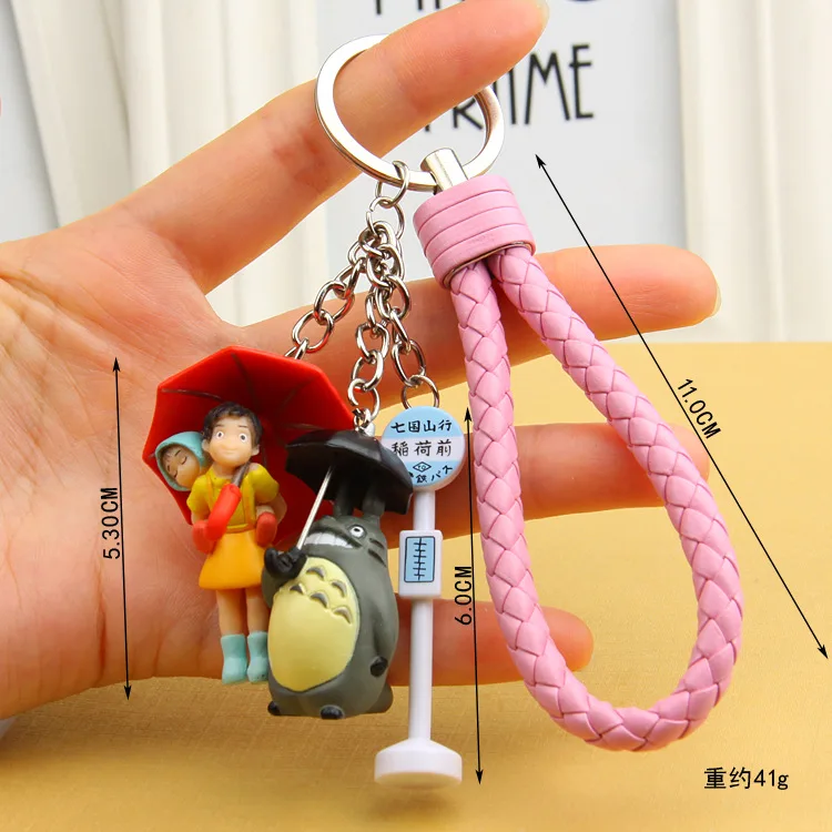 

2020 Miyazaki Hayao Comic My Neighbor Totoro Keychains Pendant for Women Trinket Metal Key Chains Car Bag Pendent Keyrings
