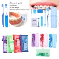 8pcsset oral cleaning care dental teeth orthodontic kits whitening tool suit interdental brush portable
