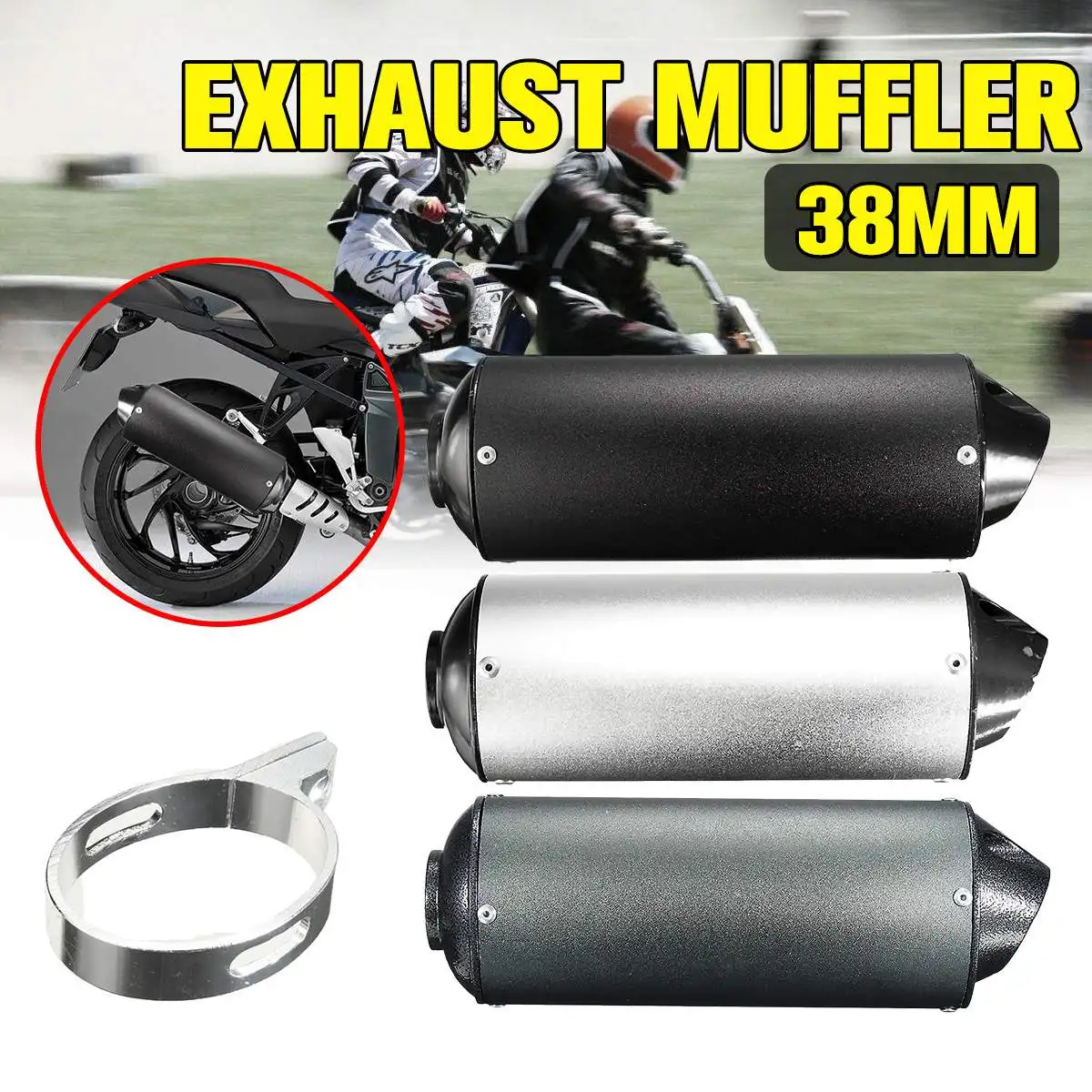 Глушитель выхлопной трубы для мотоцикла глушитель из алюминиевого сплава