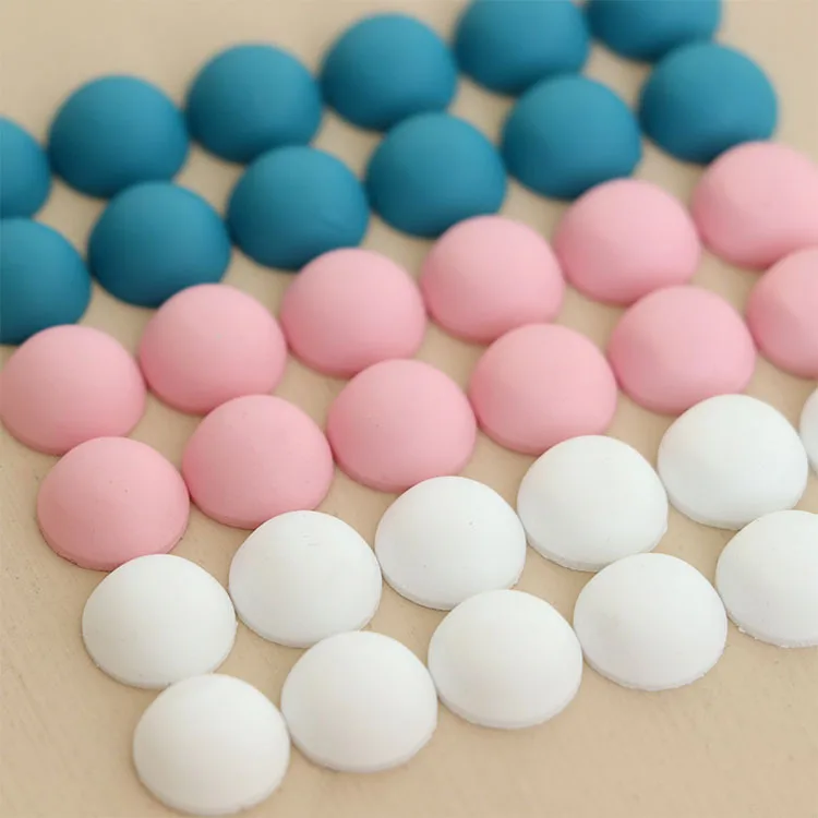 Полукруглые бусины из смолы для серег и ювелирных изделий сделай сам матовая