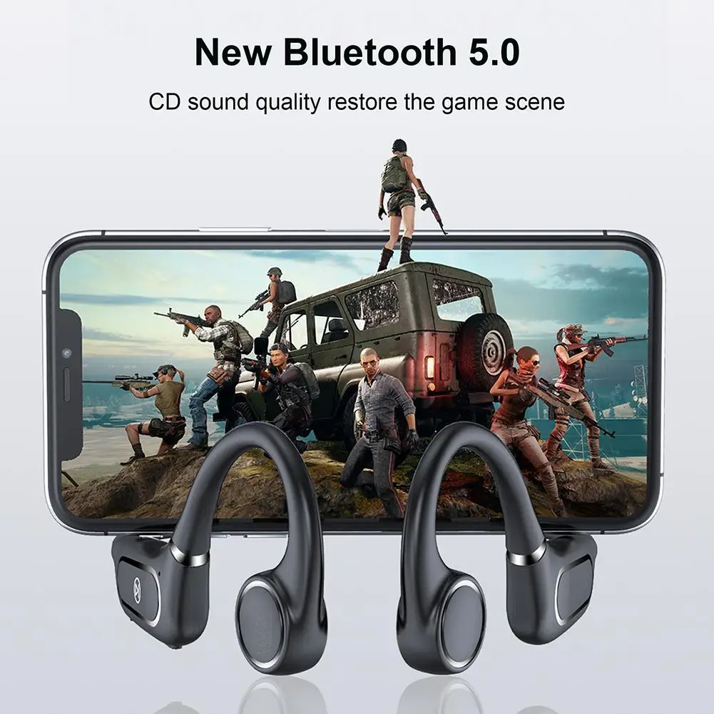 

Bluetooth 5.0 H10 H11 H12 Wireless Waterproof Noise Cancellation Earbuds Bone Conduction HiFi Earphone Headphone Sweatproof
