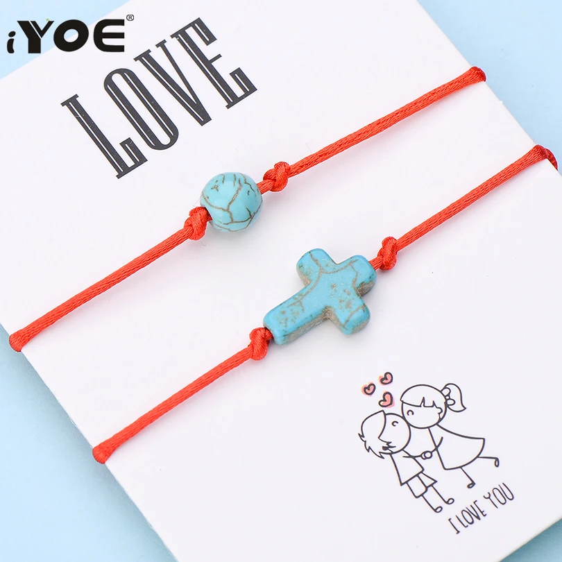 IYOE 2 шт./компл. браслеты с надписью Wish Card Love ручной плетеный браслет для женщин и